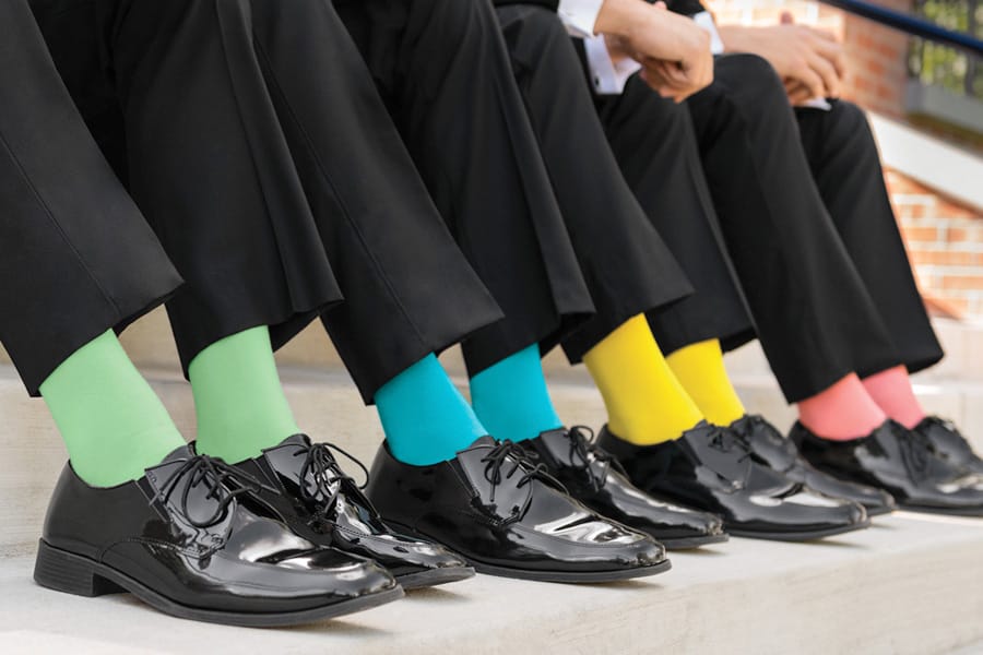 formal sock guide - Colored Sock picture