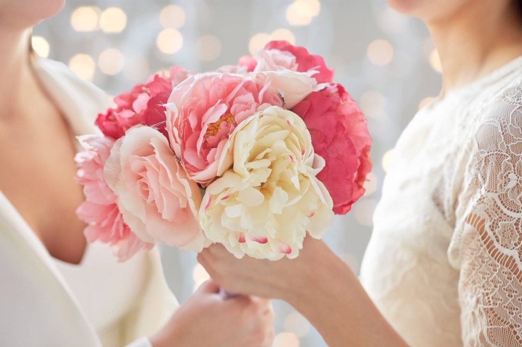 same sex wedding flowers