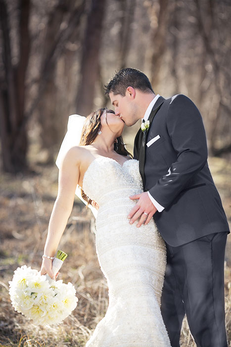  Jillian and Greg Kissing - 2 Wedding Inspiration