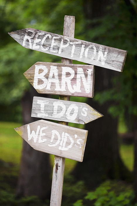 Rustic Wedding - Fun Signage