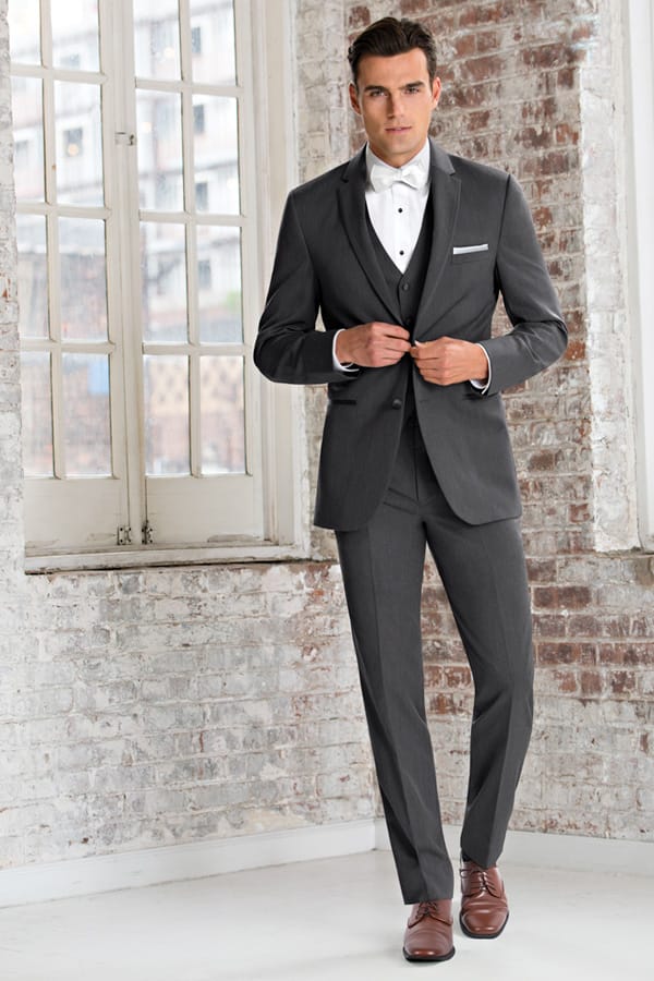 Slim Fit Wedding Suit Grey Michael Kors