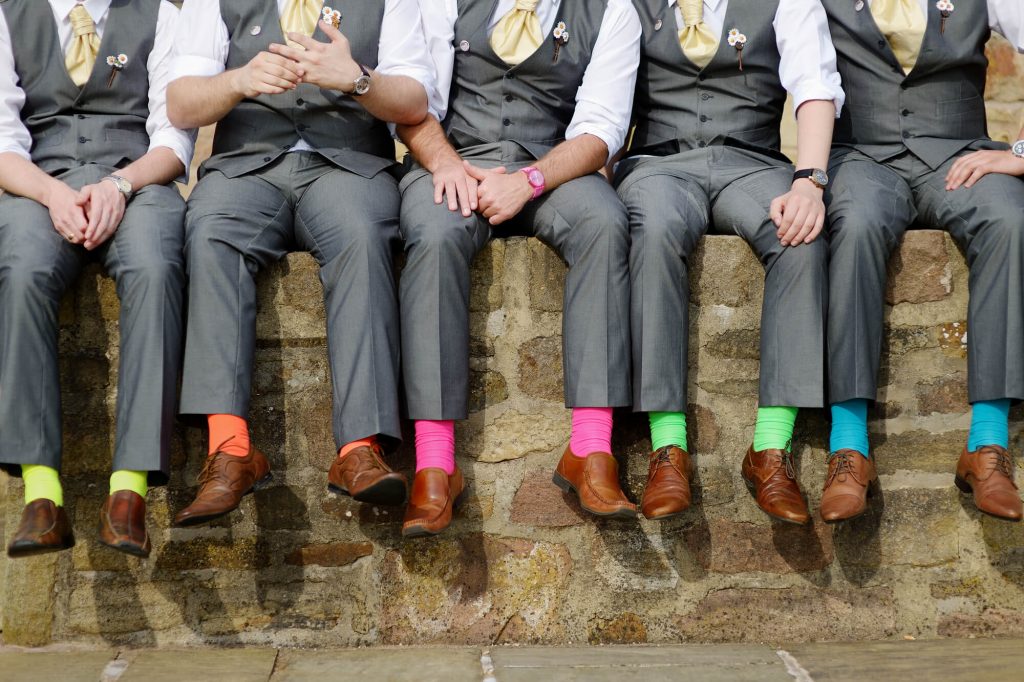 winter wedding tuxedos socks