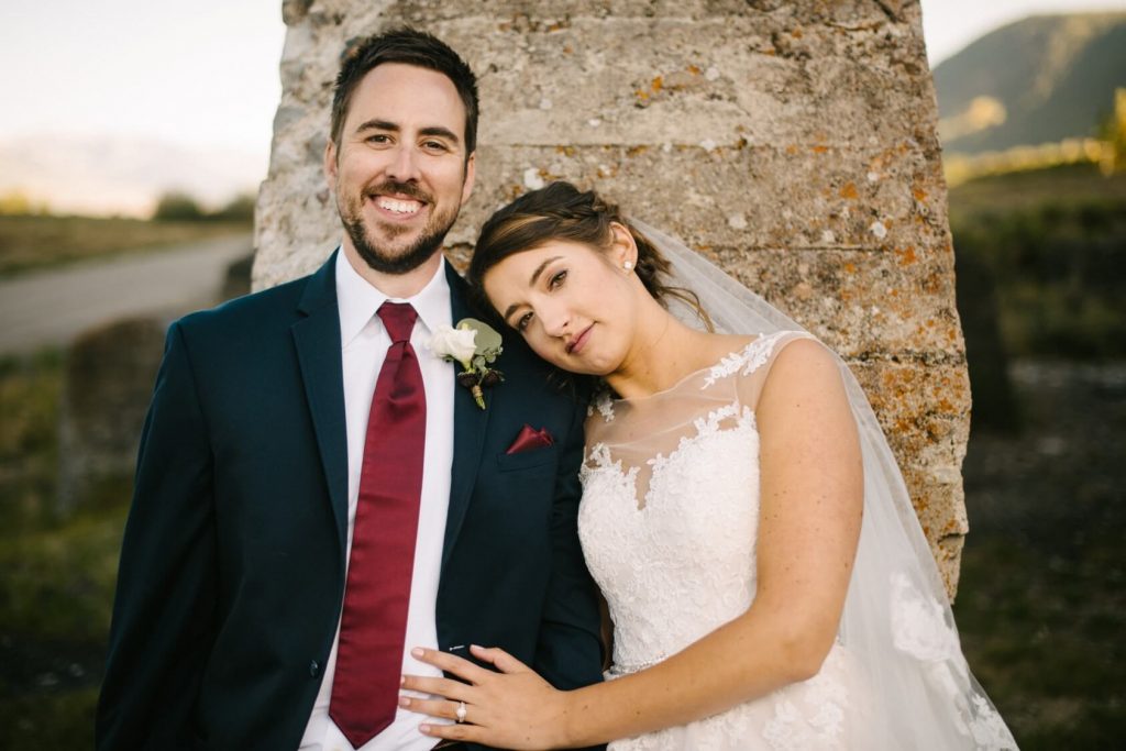 wedding inspiration where groom is wearing the Micheal Kors Navy Sterling Wedding Suit