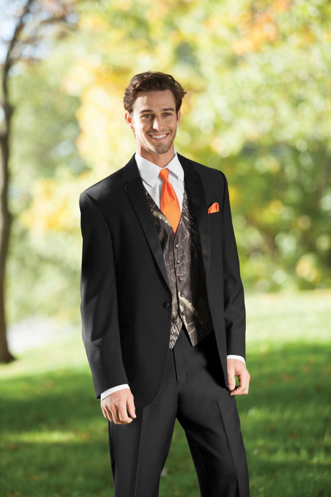 Incorporating a Camouflage Tuxedo Into Your Wedding JFW