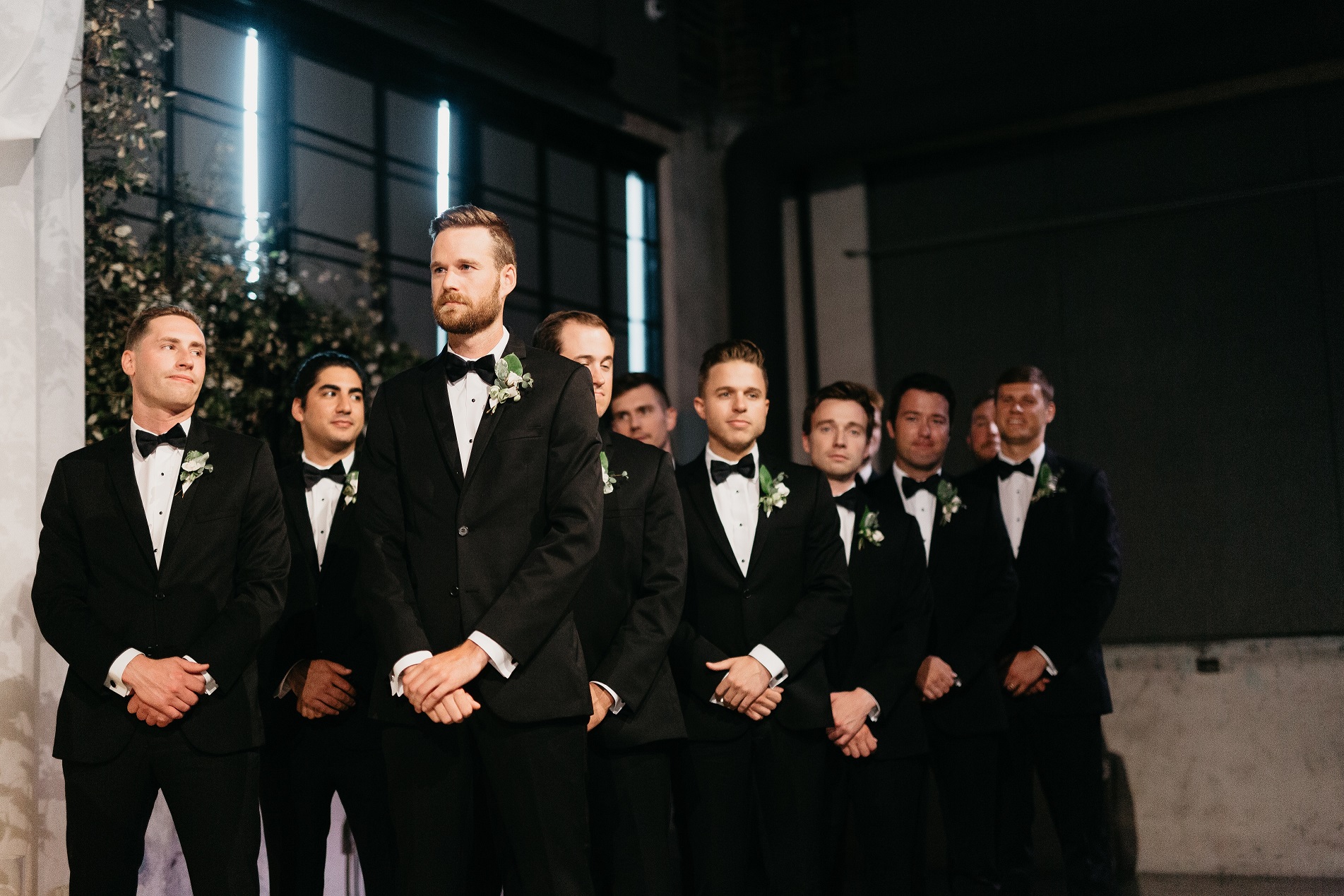 groomsmen waiting