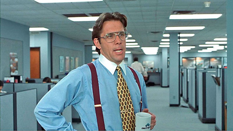 creative halloween costumes - Bill Lumbergh in Office Space