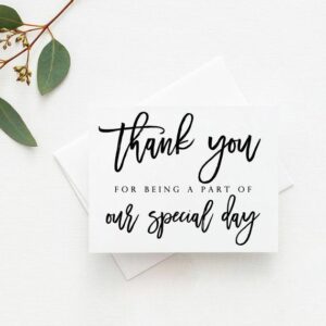 Thank you card to wedding vendor