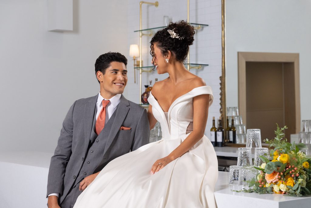 Young newlywed couple